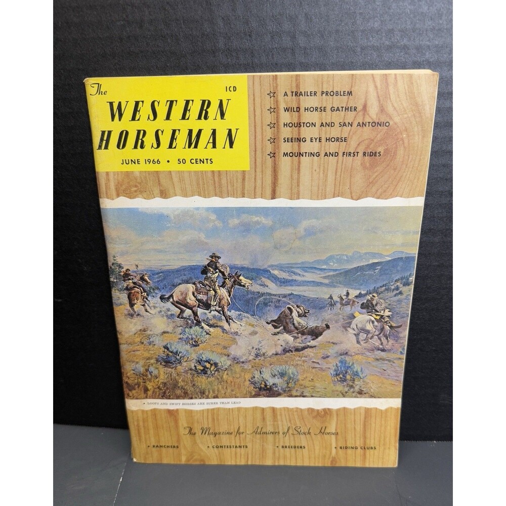 Western Horseman Magazine June 1966 - Wild Horse Gather, Seeing Eye Horse
